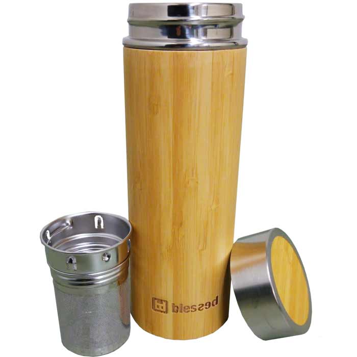 Bouteille thermos en bambou 300ml