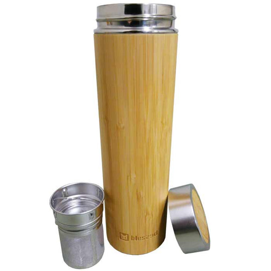 Bamboo Thermos Bottle 500ml