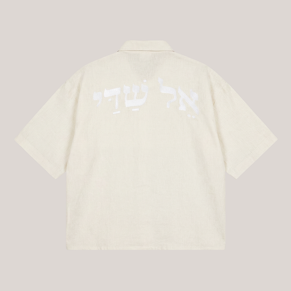 El Shaddai Linen Shirt whitesand