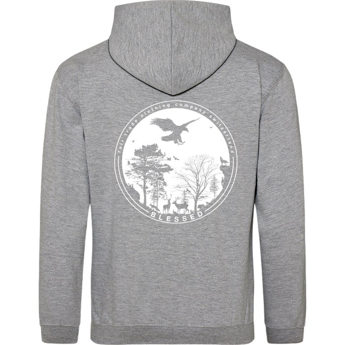 Eagle Zip Hoody Grey