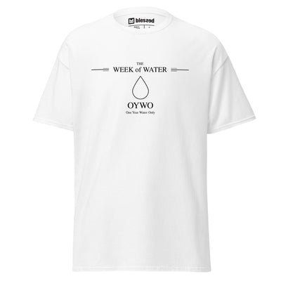 OYWO 'the week of water' White Unisex T-Shirt