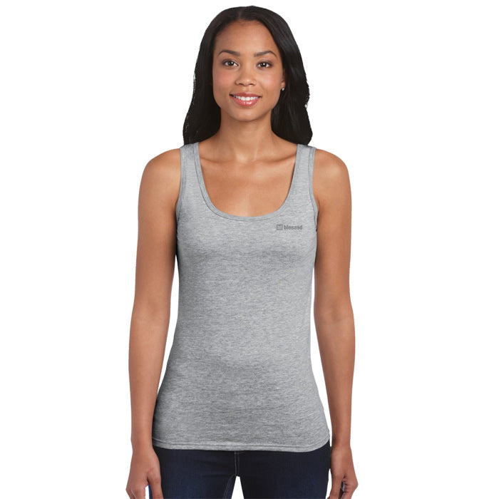 Basic Tank Top Gray Women