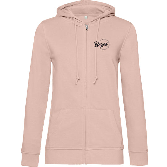 Women Zip Hoodie Rose