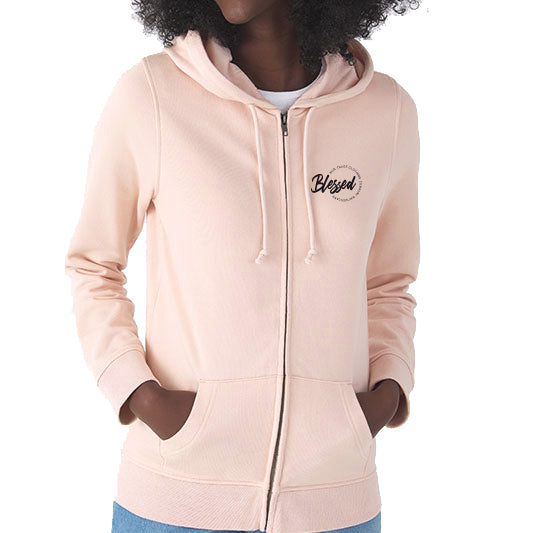 Women Zip Hoodie Rose