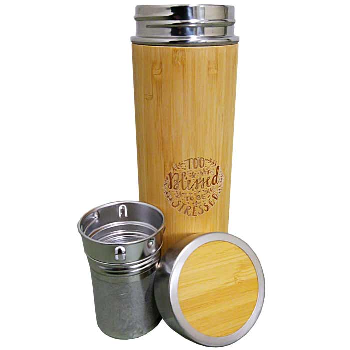 Bamboo Thermos Bottle 300ml