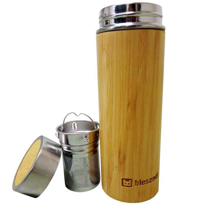 Bamboo Thermos Bottle 400ml